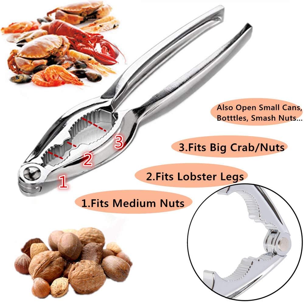 Seafood Crackers Tools, Crab Nut Lobster Crackers Opener, Kitchen Kits Pack of 9