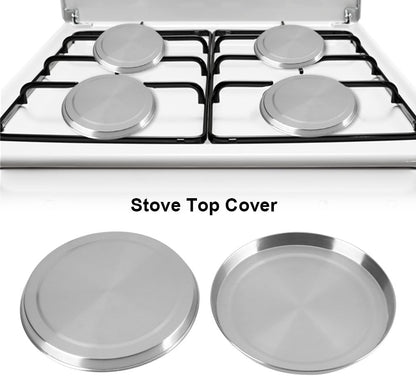 Dioche Electric Stove Covers, 4Pcs/Set Stainless Steel Kitchen Stove Top Protectors for Cooking