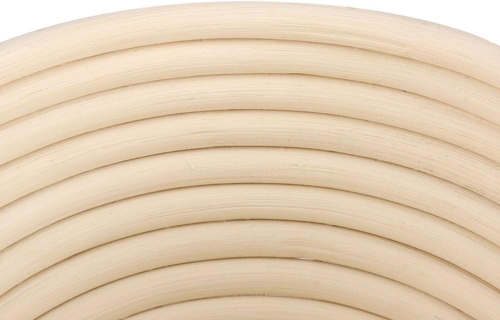 MAVIS LAVEN Round 8 Inch Bread Basket, Rattan Proofing Basket for Dough Rising (189cm)