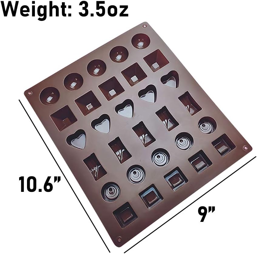 Happy Mothers Day Chocolate Mold Silicone Cake Pan, Non-toxic Set of 2 for Baking, DIY Candy Gifts