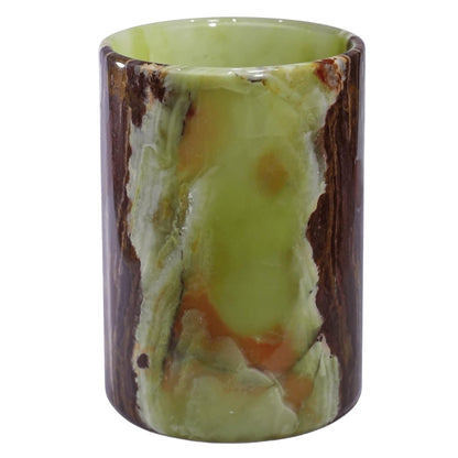 TheWolfard Champagne & Wine Cooler Bucket with Polished Interior – Non-Slip Scratch-Proof Pad, Marble Utensil Holder for Kitchen, Bar & Housewarming Gifts (Multi Green)