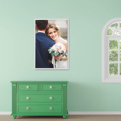 Wall26 Framed Canvas Wall Art - Custom Living Room & Bedroom Prints | Ready to Hang 24"x36" White Frame