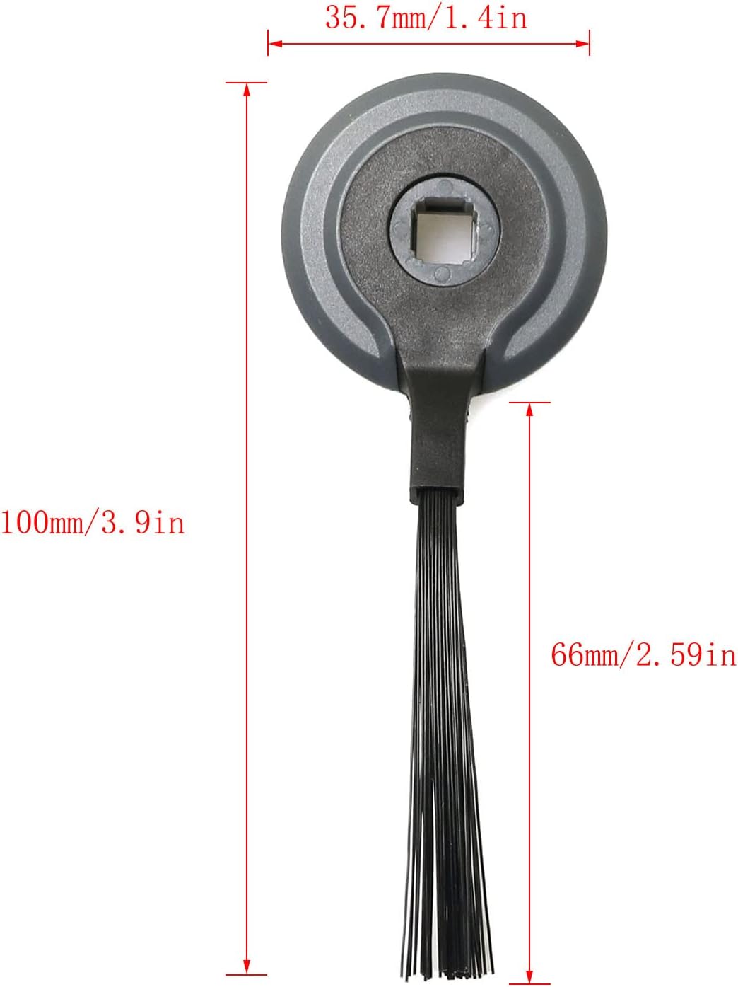 4pcs Side Brush for Shark ION Robot RVSBK950 RV750 R85 RV850 S87 Robot Vacuum Cleaner Accessories, Black
