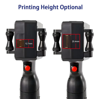 Eurannit E15-1 Handheld Inkjet Printer - 1 Inch Print Height with ER521 Black Ink Cartridge, Portable Coding Gun for Text, QR Code, Barcode on Carton, Plastic & Uneven Surfaces