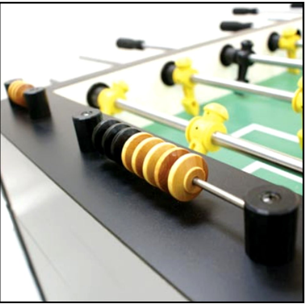 Tornado Tournament 3000 Foosball Table - Made in the USA - Commercial Quality for the Home - Incredible Table Soccer Game (1 Man Goalie, Silver)