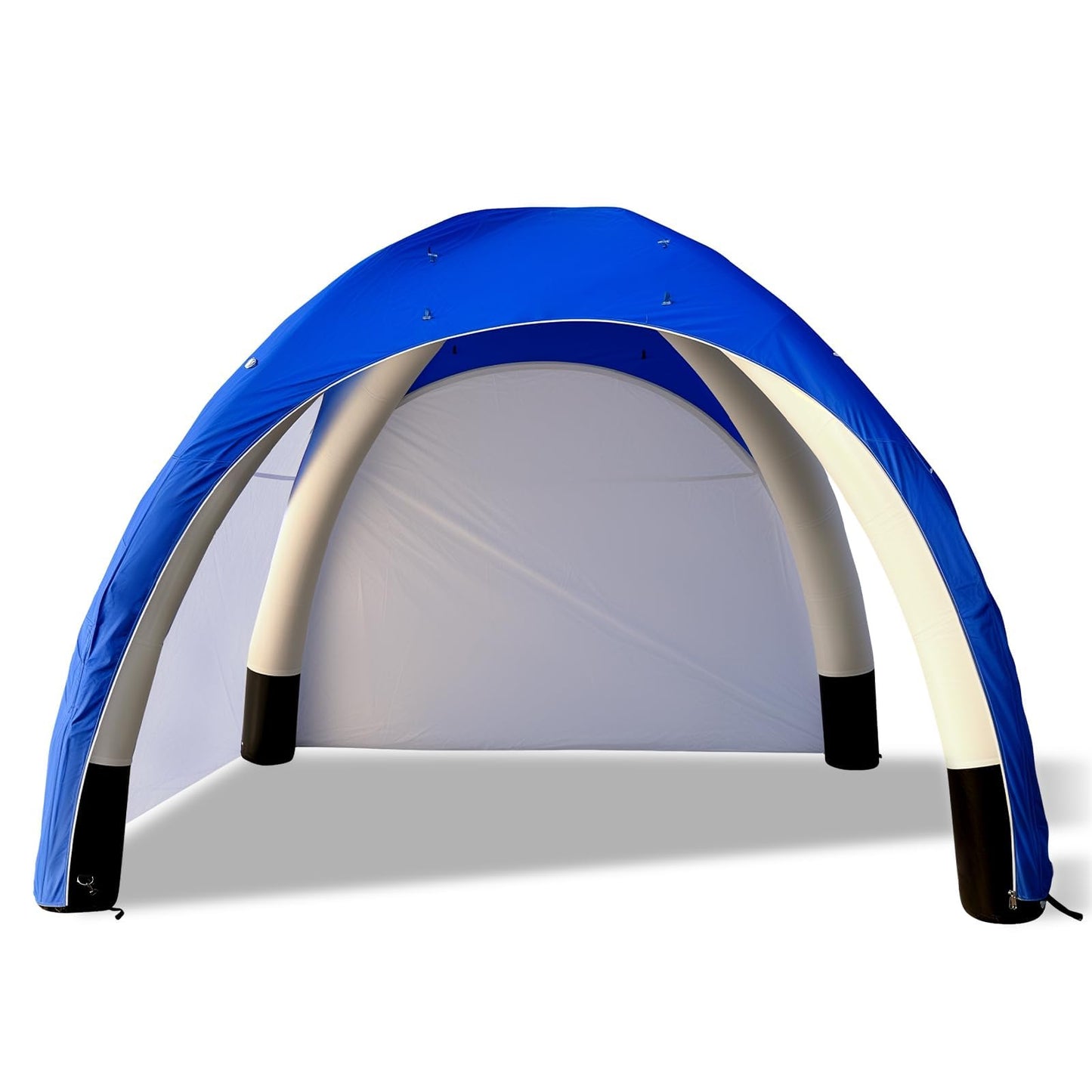 Inflatable Shade Air Canopy Tent – 10x10Ft Outdoor UV Protection Sun Shelter with 2 Removable Side Panels,Stakes & Sandbags,Air Pump,– for Outdoor,Marketing Events,Trade Shows（Blue）