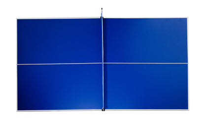 RACK Virgo Table Tennis Conversion Top for Billiard/Pool Table (Blue) – Full-Size 4-Piece Folding Ping Pong Table, Pool Table Tennis Top, Foldable Table Tennis Table