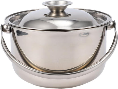 Stainless Steel Cooking Bowl Pasta Pan with Lids, Italian Pasta Cooking Pot, Egg Mixing Bowls, Sauce Pot with Lid,