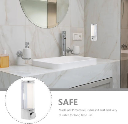Travel Shampoo Hand Soap Dispenser - Refillable Liquid Holder Box for Home and Office (Plating)