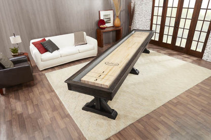 Playcraft Brazos River 12' Weathered Black Pro-Style Shuffleboard Table