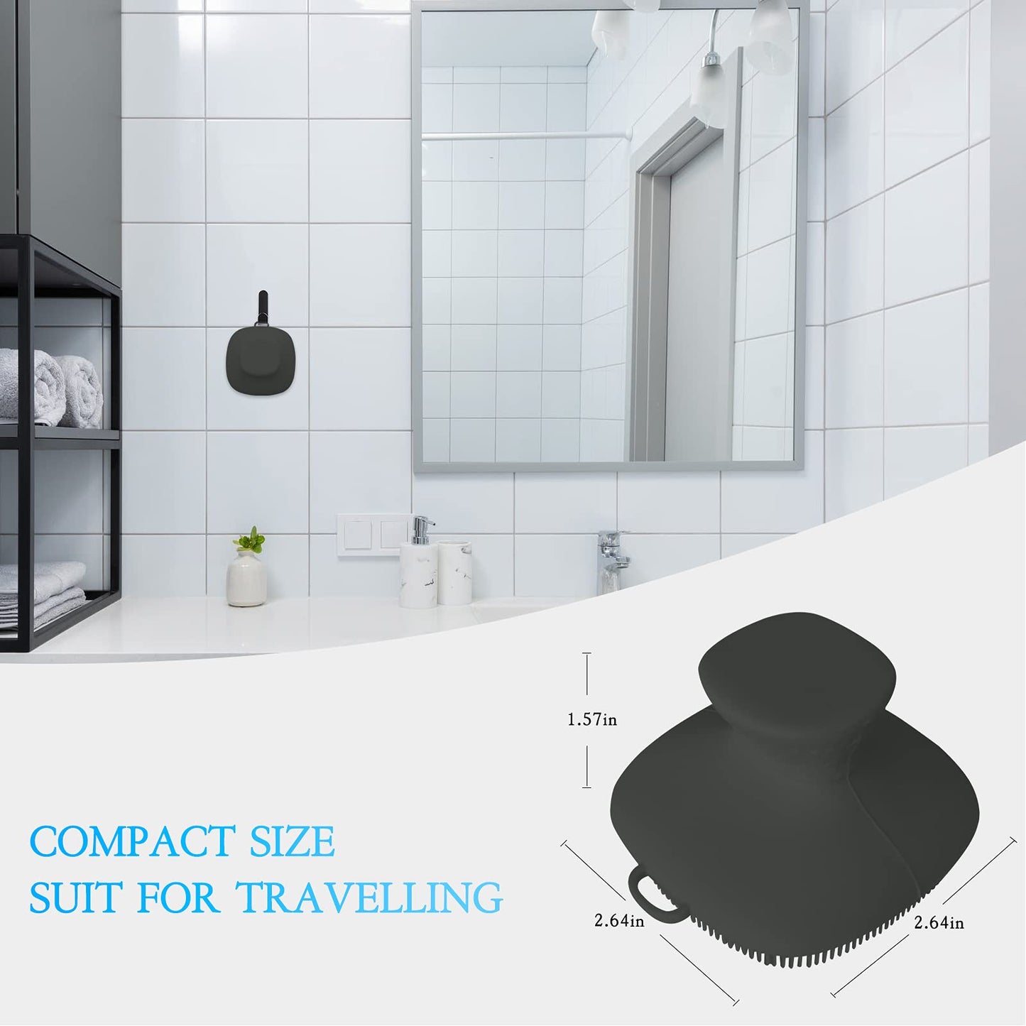 Face Scrubber, Gentle Pore Scrubber Silicone Face Exfoliating Scrubber, Face Wash Brush Manual Waterproof Cleansing Skin Care Face Scrub Wash Brushes for Men and Women