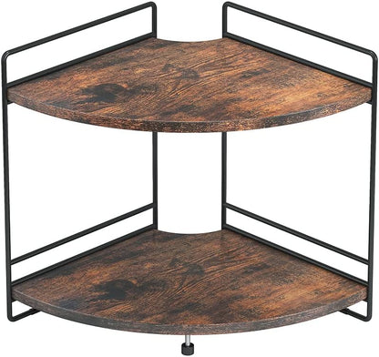 2 Countertop, Counter Tier Corner Shelf, Bathroom Organizer Wooden Bathroom Trays for Vanity Organizer, Makeup Cosmetic