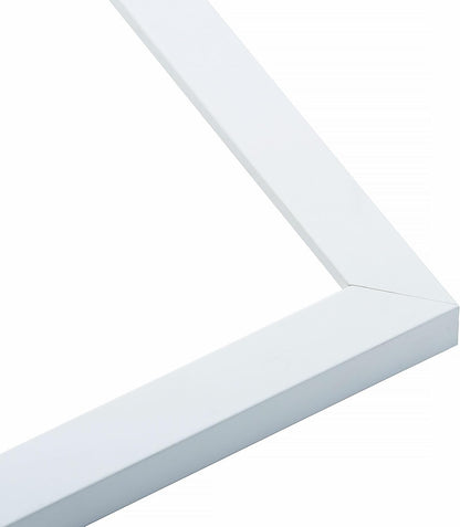 Poster Palooza 9x13 White Solid Pine Wood Picture Frame with UV Acrylic & Hanging Hardware