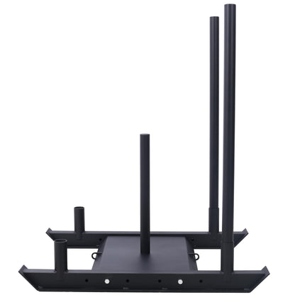 Amacv Weight Training Pull Sled, Fitness Strength Speed Training Sled, Steel Power Sled Workout Equipment for Athletic Exercise and Speed Improvement