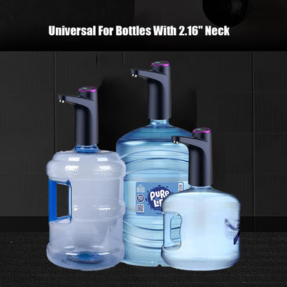GOLDEN DEER Water Dispenser for 5 Gallon Bottle, Portable Water Cooler Dispenser,Universal Water Dispenser for 2.5、3 and 5 Gallon Bottles USB Charging Water Pump