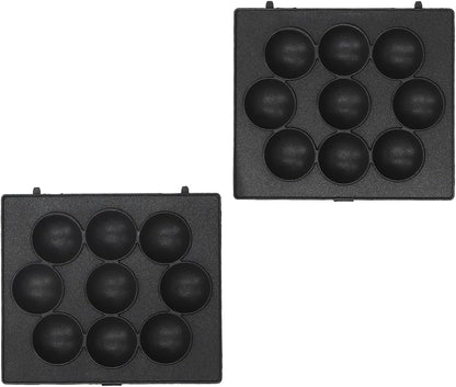 Non Stick Meatball Baking Tray, 9 Hole Baking Pan, Stainless Steel Octopus Meatball Grill Cooking Plate