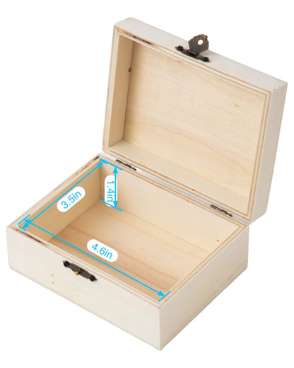 Xhqsulsclac 8 pcs Wooden box Holder Desk DIY Wooden Boxes 5X3.9X2.3 In Desktop Organizer Organizer School