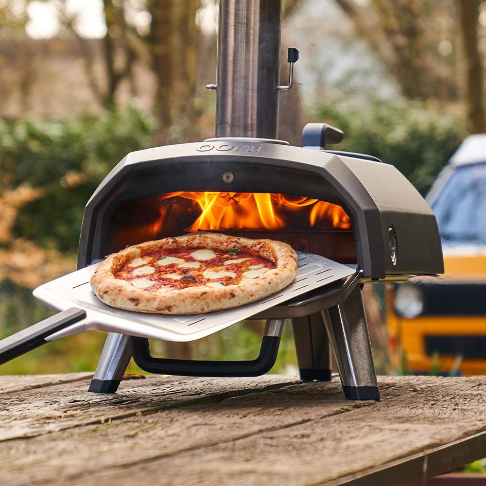 Ooni Karu 2 Essentials Pizza Oven Bundle - Includes 12" Perforated Pizza Peel and Cover
