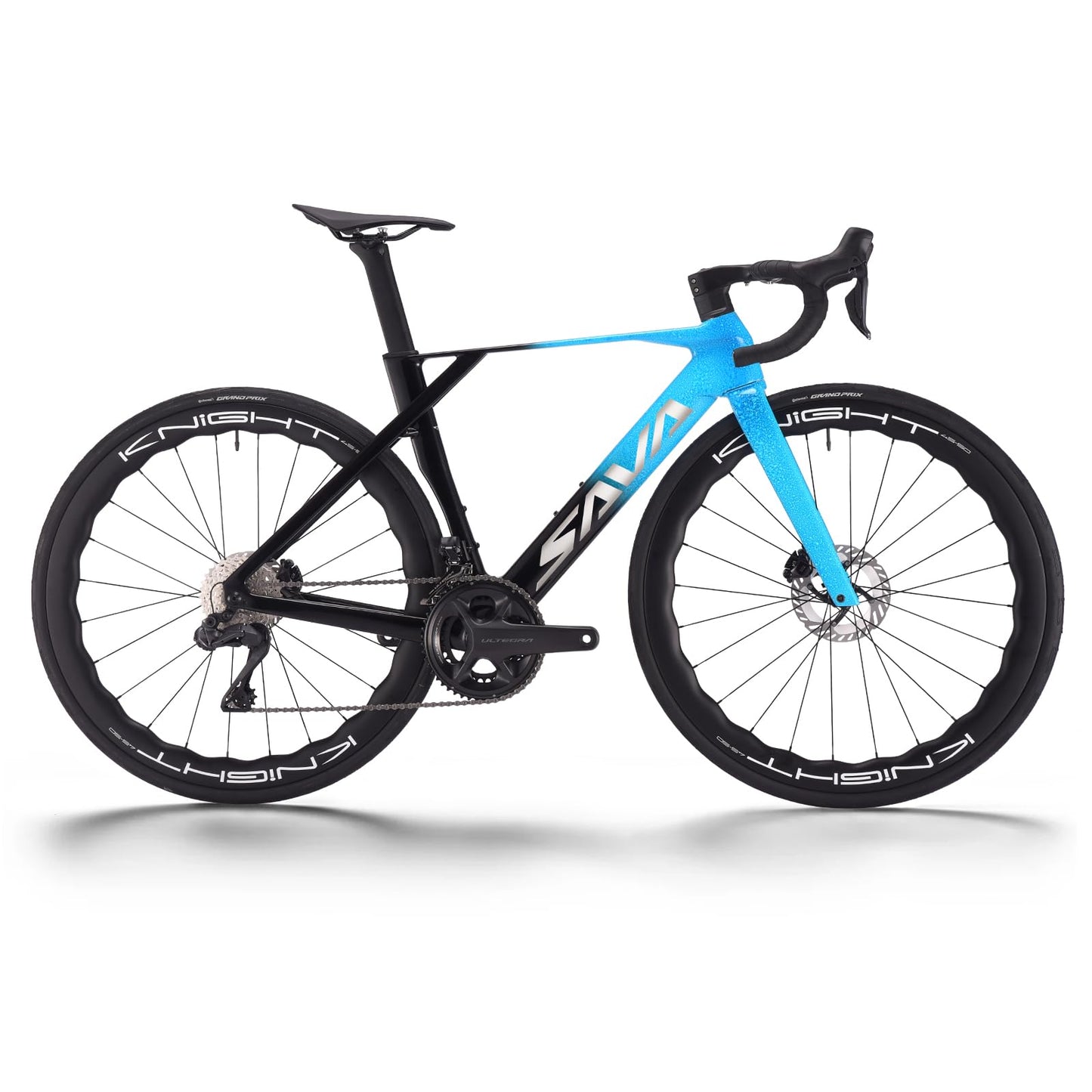 SAVADECK SLR8-Ultegra Full Carbon Road Bike with Shimano R8170 24S Set for Adults, (Wave Pattern(W45), Blue, 50cm)