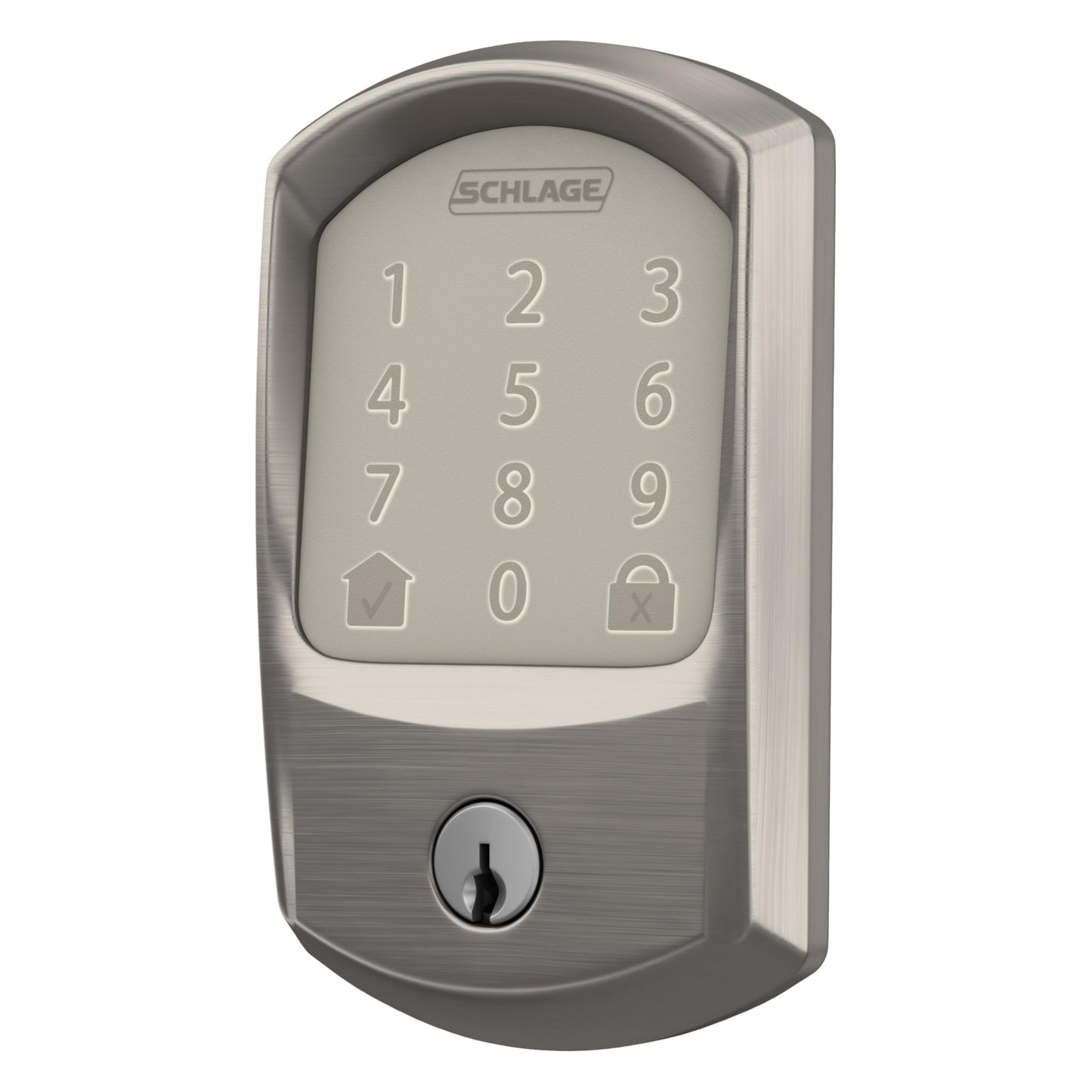Schlage Encode Smart WiFi Deadbolt Lock for Front Door - Keyless Entry with App or Touchscreen - Works with Alexa, Hey Google, & Airbnb - Create Codes for Guests - Matte Black
