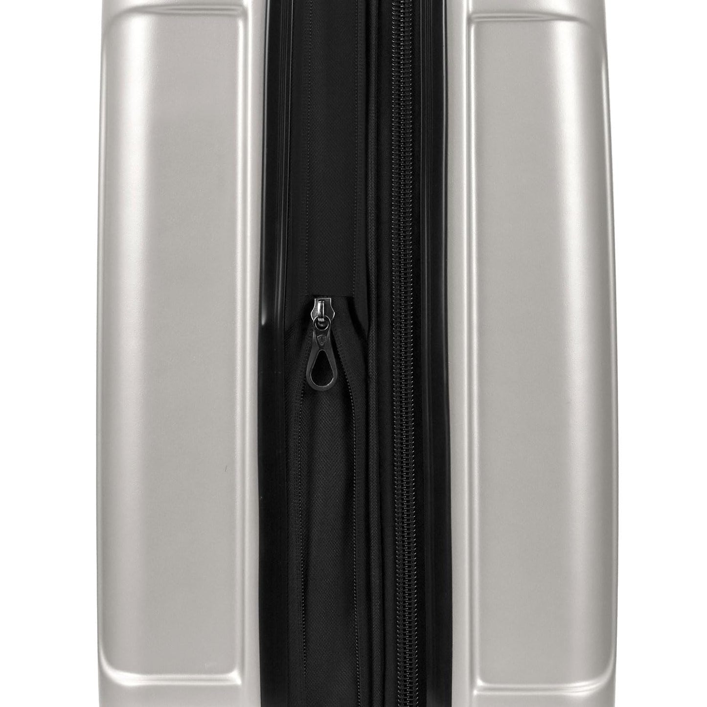 Traveler's Choice Art of Travel Hardside Expandable Luggage with Spinner Wheels, Silver