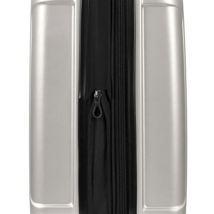 Traveler's Choice Art of Travel Hardside Expandable Luggage with Spinner Wheels, Silver