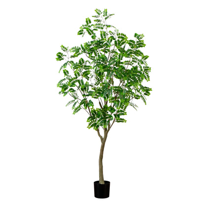 Nearly Natural 7ft. Artificial Greco Citrus Tree with Real Touch Leaves