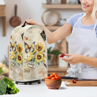 Blender Cover Kitchen Appliance Cover, Washable Coffee Machine Cover, Stand Mixer Cover with Top Handle, Butterfly