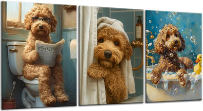 Arttoplus 3 Pack Diamond Art Kits for Adults Beginner-Dog 5D Diamond Painting Kits for Adults,DIY Full Drill Diamonds Gem Art Kits for Gift and Home Decoration(12x16 inch)