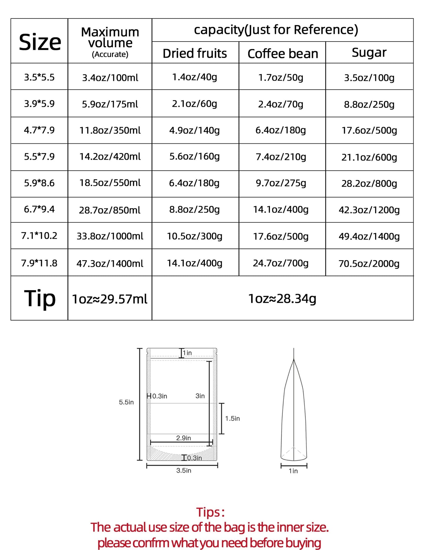 FireKylin 100 Pcs Paper Bags Resealable bags 3.5" x 5.5" Zipper Food Storage Bags, Stand Up, with Matte Window, Reusable, Sealable, for Packaging Products