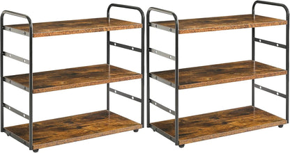 Set 2 3-Tier Counter Countertop Counter TWJ001H-2 IBUYKE of Bathroom Organizer, Tray Storage Shelf, Kitchen Spice Rack