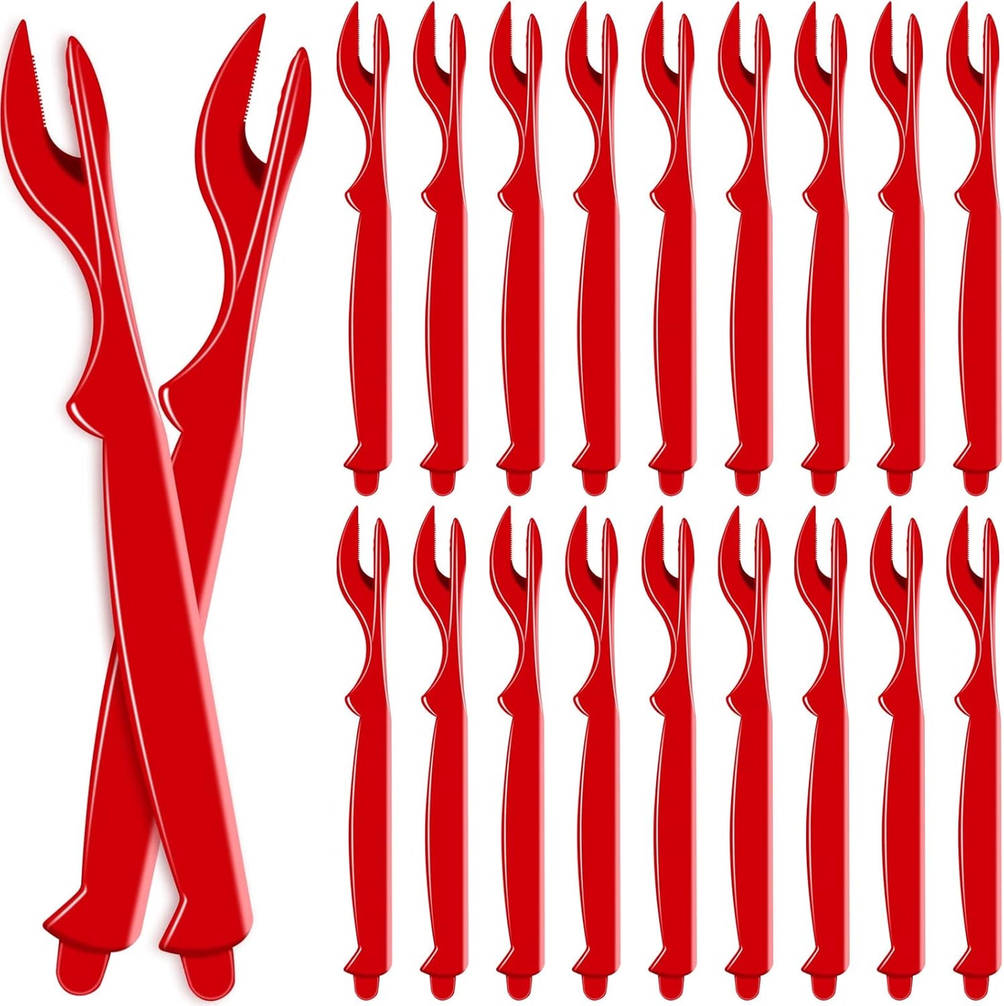 20Pcs Set Crab Legs Crackers - Crackers Picks Tools for Lobster, Crab, Crawfish, Prawns, Shrimp, Easy Opener Shellfish