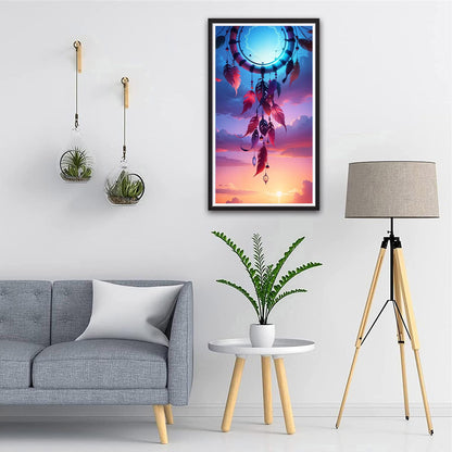 ZHUMUTO Large 5D Diamond Art Painting Kits for Adults,15.7x27.5inch Dreamcatcher A DIY Full Round Drill Diamond Dots Large Size,Big Gem Art and Crafts for Home Wall Decor Gifts