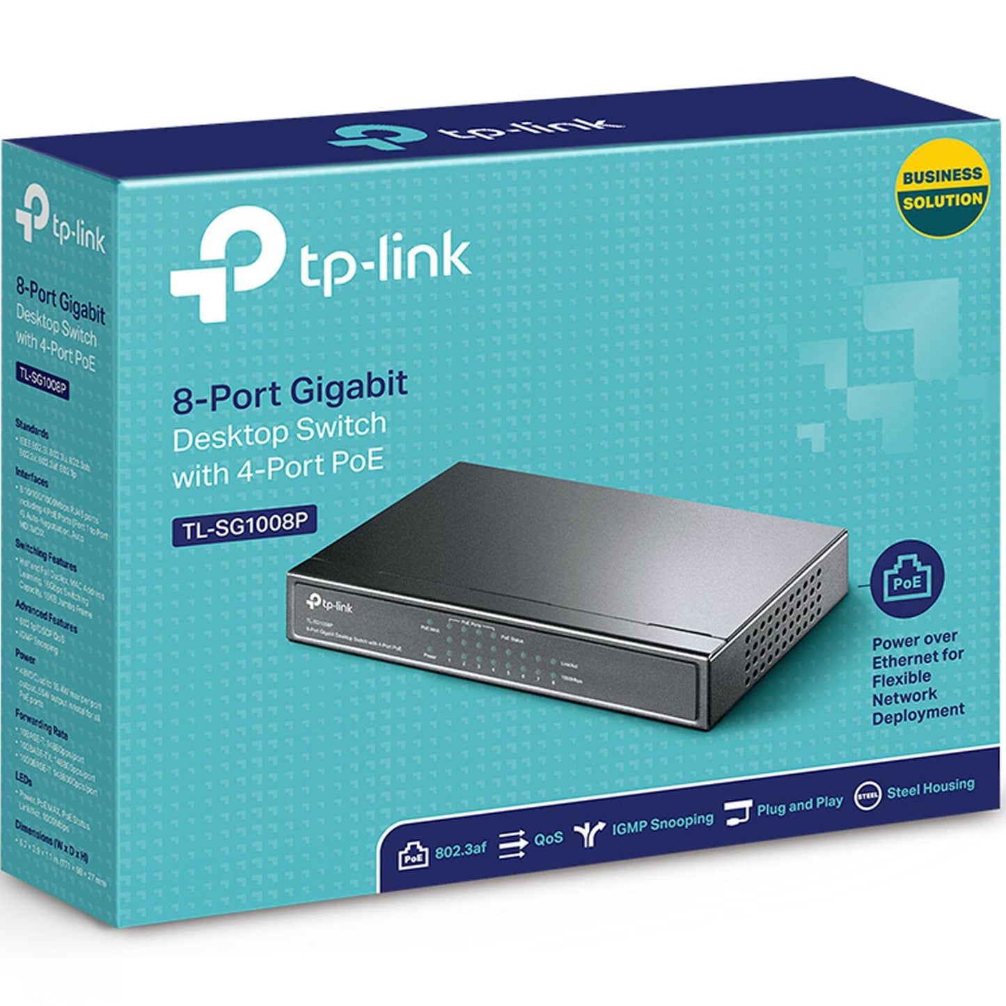 TP-Link TL-SG105MPE | Easy Smart Managed | 4 PoE+ Ports @120W, w/ 1 Uplink Gigabit Port | QoS, Vlan, IGMP & LAG | Fanless | PoE Auto Recovery | 3 Year Protection