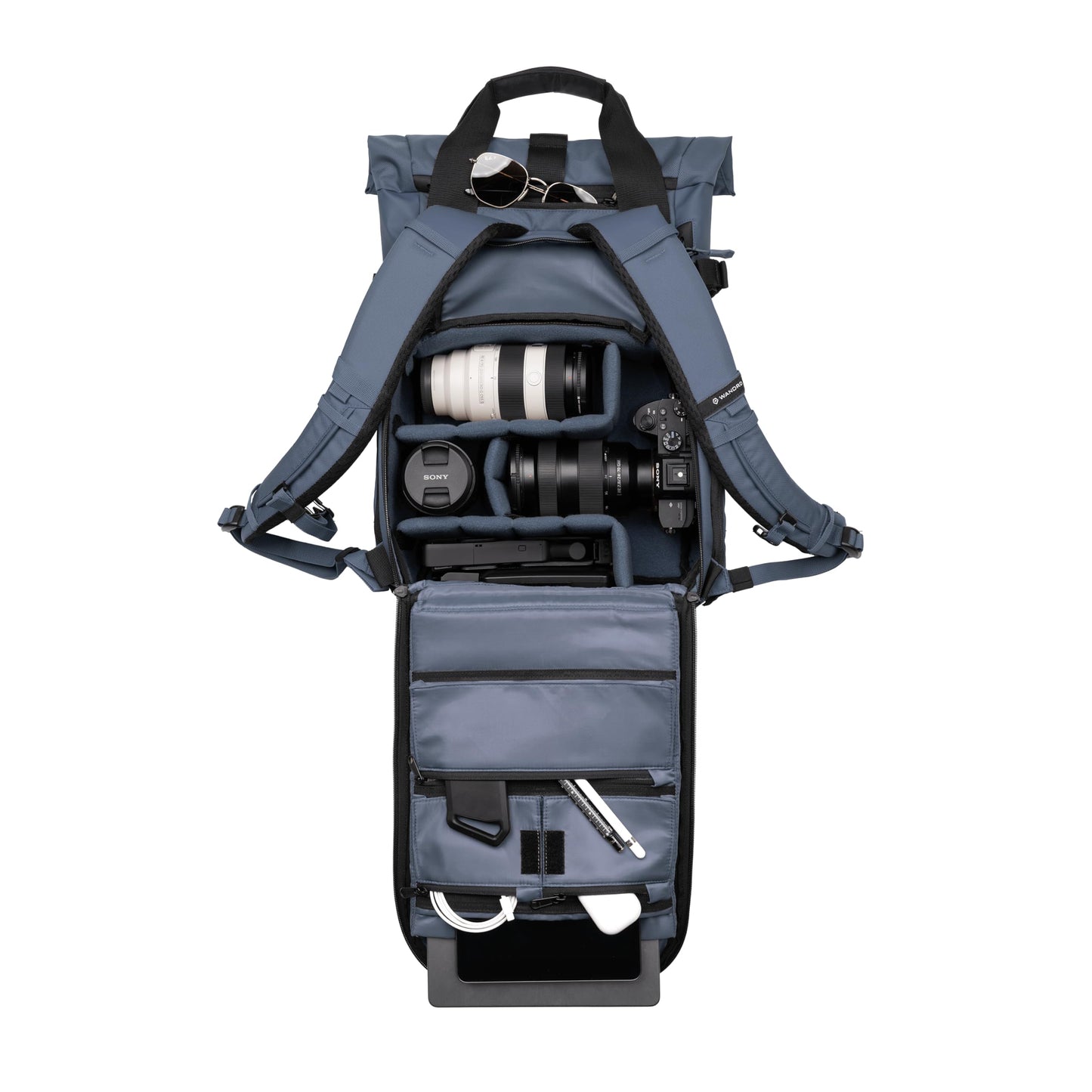 WANDRD PRVKE Rolltop 15L V4 Photography Bundle – Compact Travel Camera Backpack with Essential Camera Cube and Laptop Sleeve