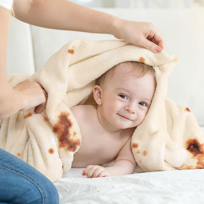 SeaRoomy Baby Burrito Blanket, Baby Swaddle Tortilla Blanket, Soft Round Burrito Tortilla Blankets for Newborn Boys