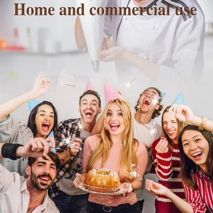 18 Inch Piping Bags, 400pcs Disposable Decorating Pastry Bags, Large Thickened Plastic Anti-Burst Non-Slip Icing Bags for Cookie and Cake Decorating (18 inch)