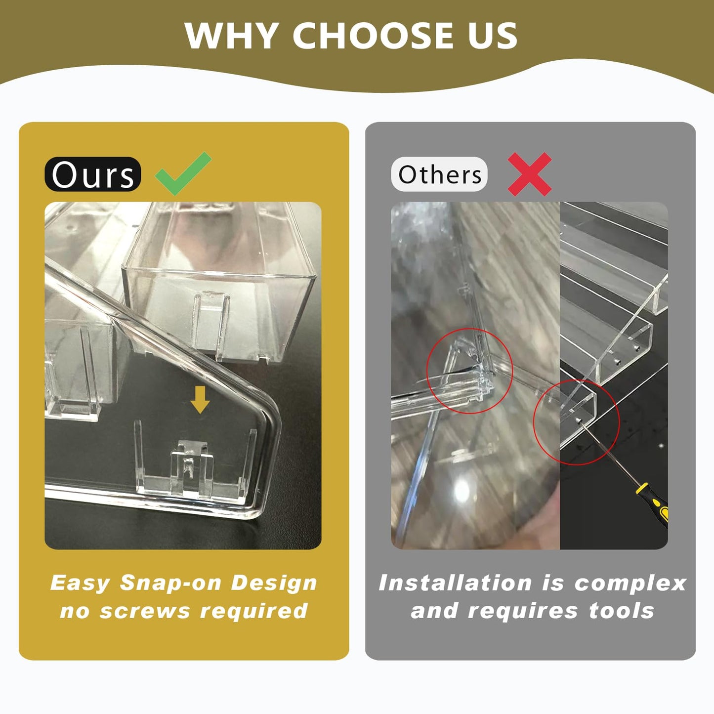 GYSLEOT 2 Pack 7-Tier Acrylic Card Display Stand, Versatile Sticker Display Rack Holder for Greeting Card Business Brochure Postcard Portable Card Display Shelf for Vendors Craft Trade Shows