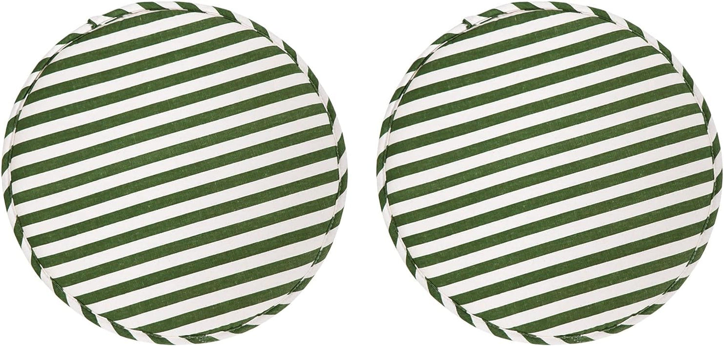 2 Pack 13 Inch, Round Stool Chair Cushions for Kitchen Dining Seat Pads with Ties Non Slip Cushions Pad for High Stool