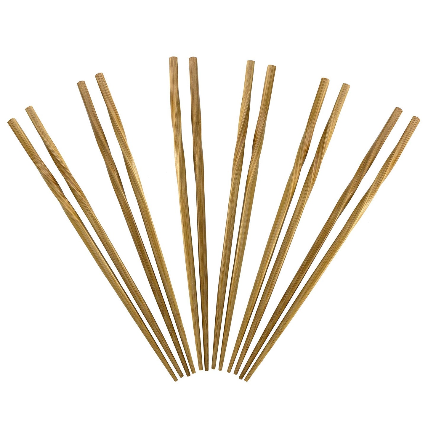 Totally Bamboo Twist Reusable Bamboo Chopsticks, Set of 5 Pairs