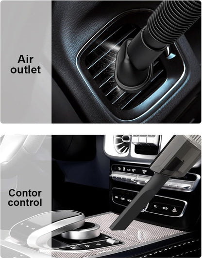 Handheld Vacuum, Cordless Car Hand Vacuum Cleaner, 120W 10000PA Mini USB Rechargeable Wireless with 3 Accessories