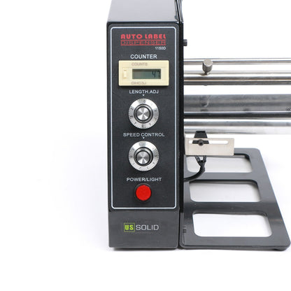 U.S. Solid Automatic Label Dispenser Machine Label Stripper Separating Machine Speed Control 3-10 m/min, Auto Counter 0-999999 with Memory Function, Protect Function Fast Motor