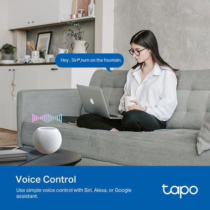 Tapo Outdoor Smart Dimmer Plug for Outdoor Lights, Matter, App Control, IP65 Weather Resistant, Works with Siri, Alexa, Google, ETL Certified, Energy Monitoring,150WLED/CFL, 2.4GHZ WiFi Only, P430M