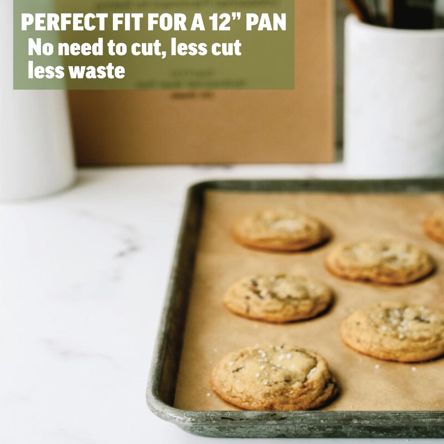 Parchment Paper Sheets 12x16 for Baking - Unbleached Chlorine-free, High Heat, Non-Stick Pre-Cut Parchment Paper for Half Sheet Pans (200 sheets)