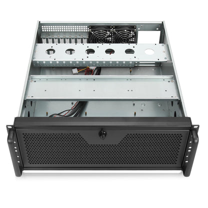 RackChoice 4U rackmount Server Chassis Support Liquid Cooling AIO Cooler Compatibility up to Elevated 360mm Radiator