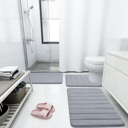 Buganda Memory Foam Bath Mat Rug - 59" x 17" Ultra Soft Non-Slip Water Absorbent Machine Washable Bath Runner