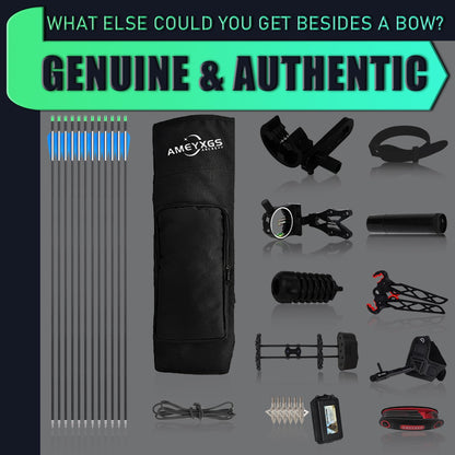 Compound Bow Kit, Hunting & Targeting, Gordon's Limb Made in USA, Draw Weight 19-75 lbs Adjustable, Draw Length 17”-29.5",up to IBO 325FPS Speed, with Archery Hunting Accessories (Right Hand, Camo)