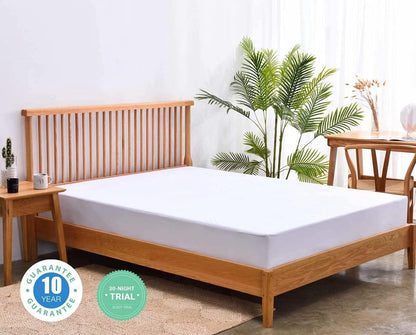 Full Size Cooling Mattress Protector Pad, Breathable Fitted Sheet Style, Waterproof for Pets