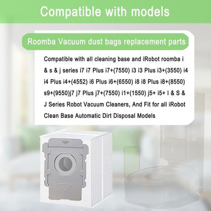 18 Pack Vacuum Bags Compatible with iRobot Roomba i7 i7+ i3 i3+ i8 i8+ j5+ i5+ i4 i4+ i1+ i6 i6+ j5+ j7 j7+ s9 s9 Plus Bags Automatic Dirt Disposal Bags