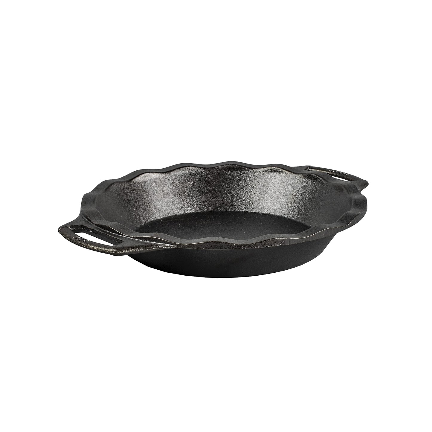 Lodge 9 Inch Cast Iron Pie Pan - PFAS-Free Pre-Seasoned Bakeware for Flaky Crusts, Deep Dish Pies, and Quiches - Dual Handle Design - Made in the USA